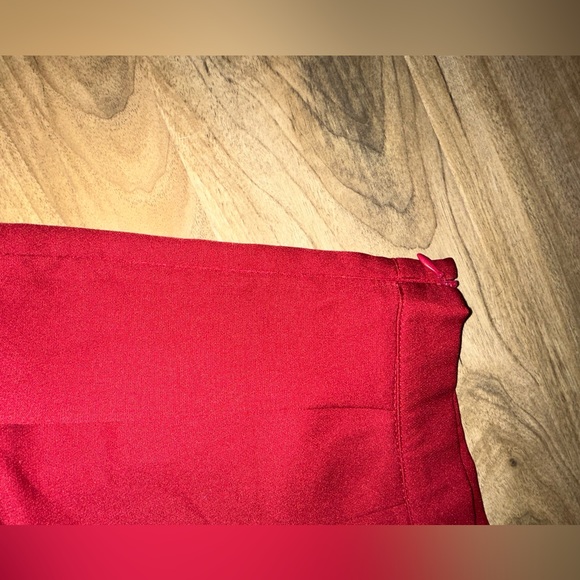 Maroon Pleated Skirt - Picture 2 of 3